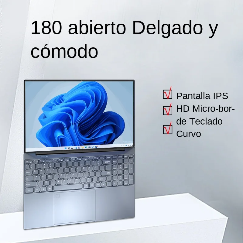 AKPAD Intel Celeron 12Th N95 portátil Windows 10 11 Pro Oficina Bluetooth Notebook PC 16G DDR4 16 pulgadas 1920x1200 IPS Netbook
