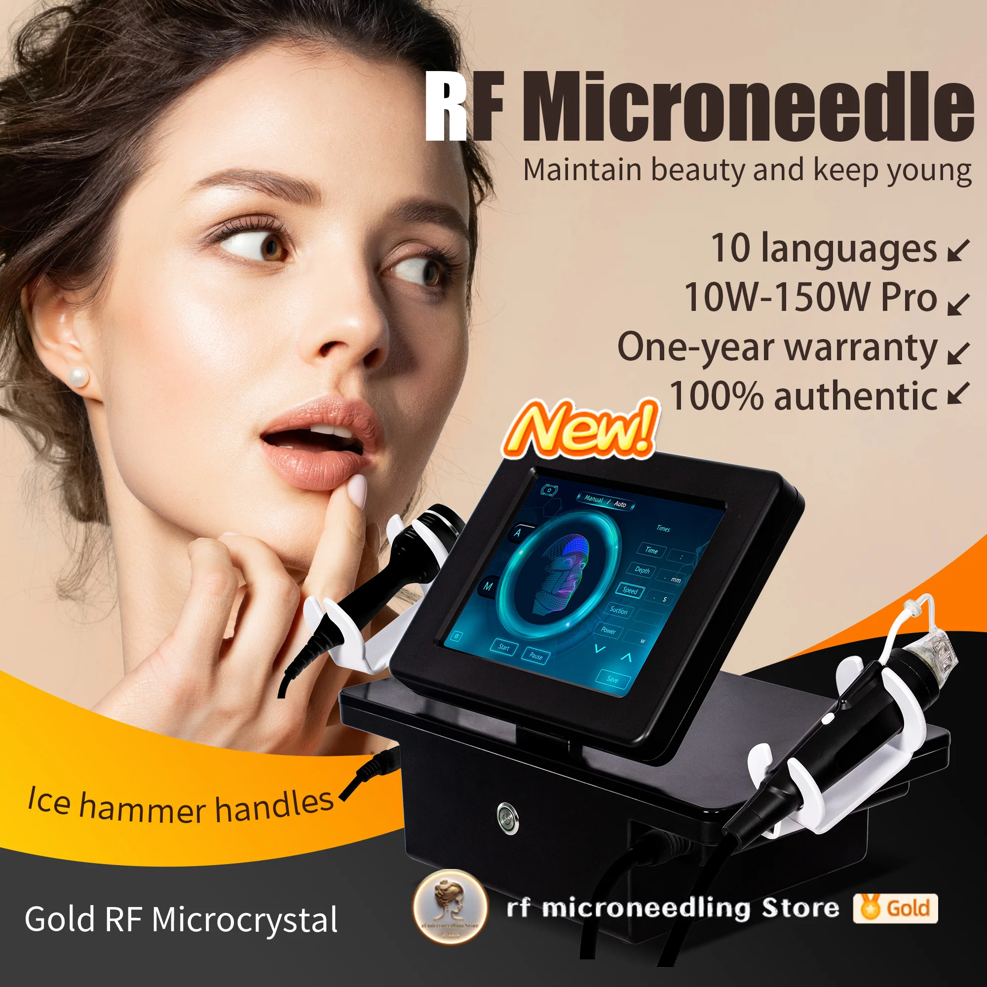 Vacumn Skin Tightening Radio Frequency Needle Rf Microneedling Machine Fractional Portable Microneedle Rf