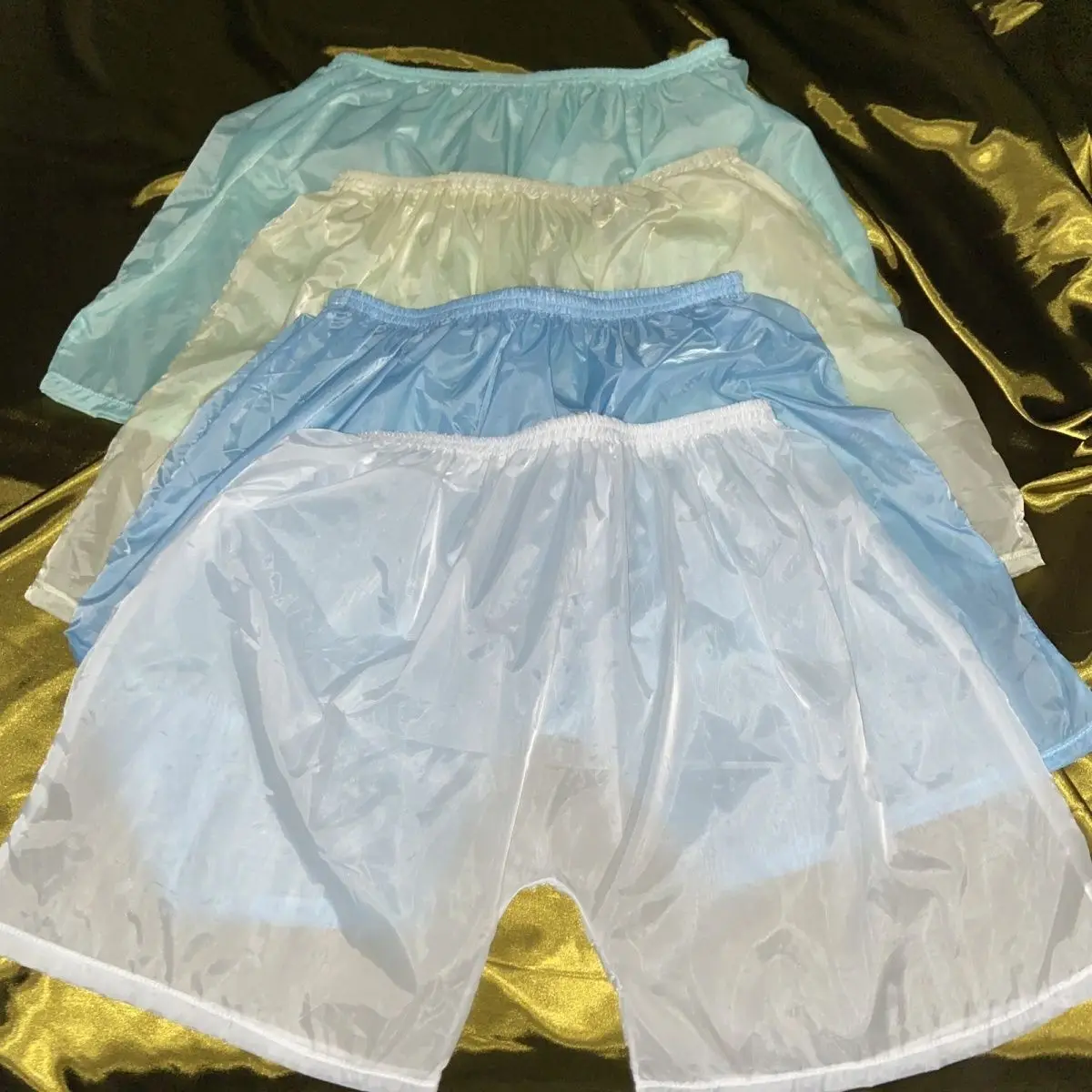 Thin Plastic Seamless See Through Women Men Underwear Shorts Elastic Briefs Underpant Men's Boxer Panties