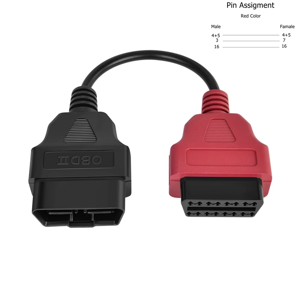 6 cores obd 2 conector de scanner de carro resistente cabo adaptador de diagnóstico multiecuscan para scan multi ecu para fiat ecu scan