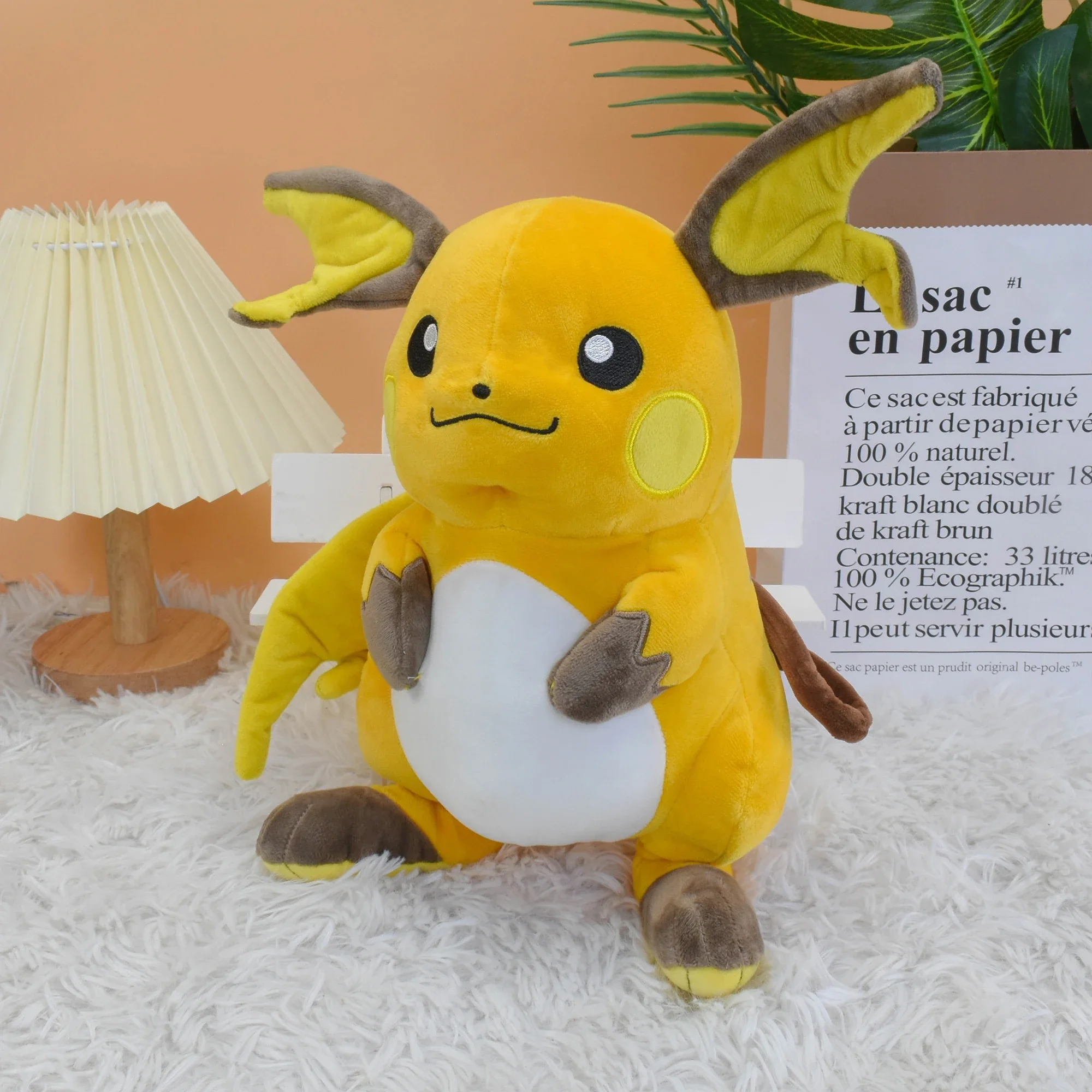 Peluche Pikachu Pichu Evolution Raichu Plüschtier Gefüllte Puppe Dekoration Weihnachtsgeschenk für Kinder Kinder 35CM