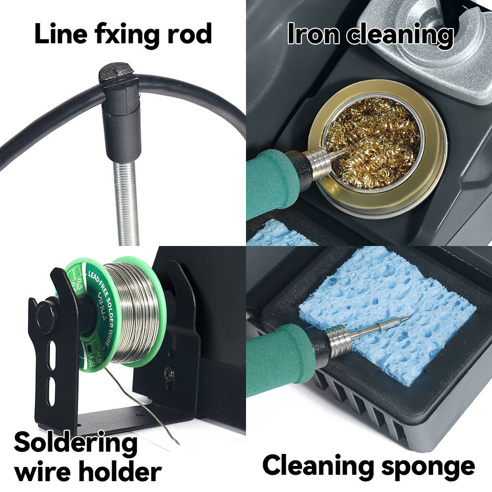 YIHUA 982 Double Solder Iron Handle C245 C210 Electronic Welding Rework Station Repaid Heating Soldering Iron Staion