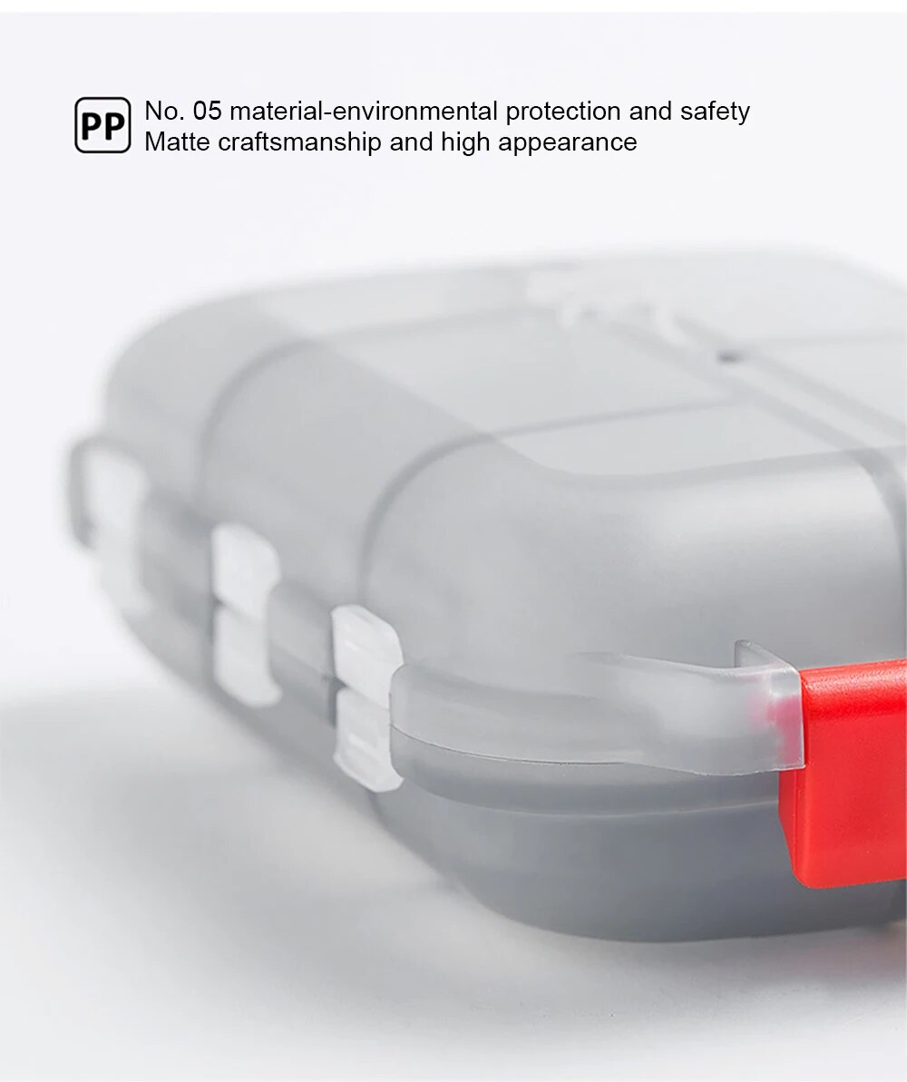 Conveniente viagem pílula organizador dispensador portátil bolso caixa de medicina farmácia pequeno caso 10 grades armazenamento vitamina óleo peixe