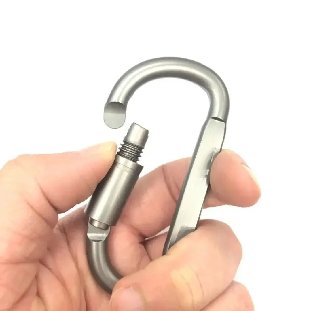 4 個のカラビナセットキーキャンプサバイバル EDC 屋外キーホルダークリップ合金アルミ戦術カラビナフックカラビナ