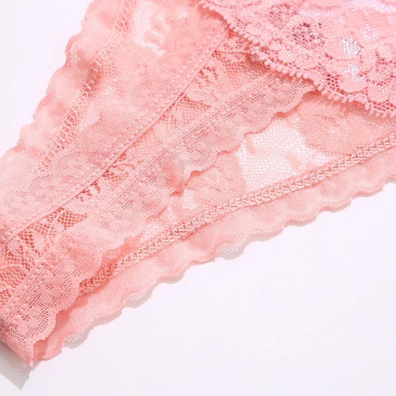 3PCS เซ็กซี่ลูกไม้ G-String สําหรับกางเกงผู้หญิงโปร่งใสดอกไม้ Thongs ผู้หญิงต่ําเอวหญิงกางเกงหญิงชุดชั้นใน M-XL