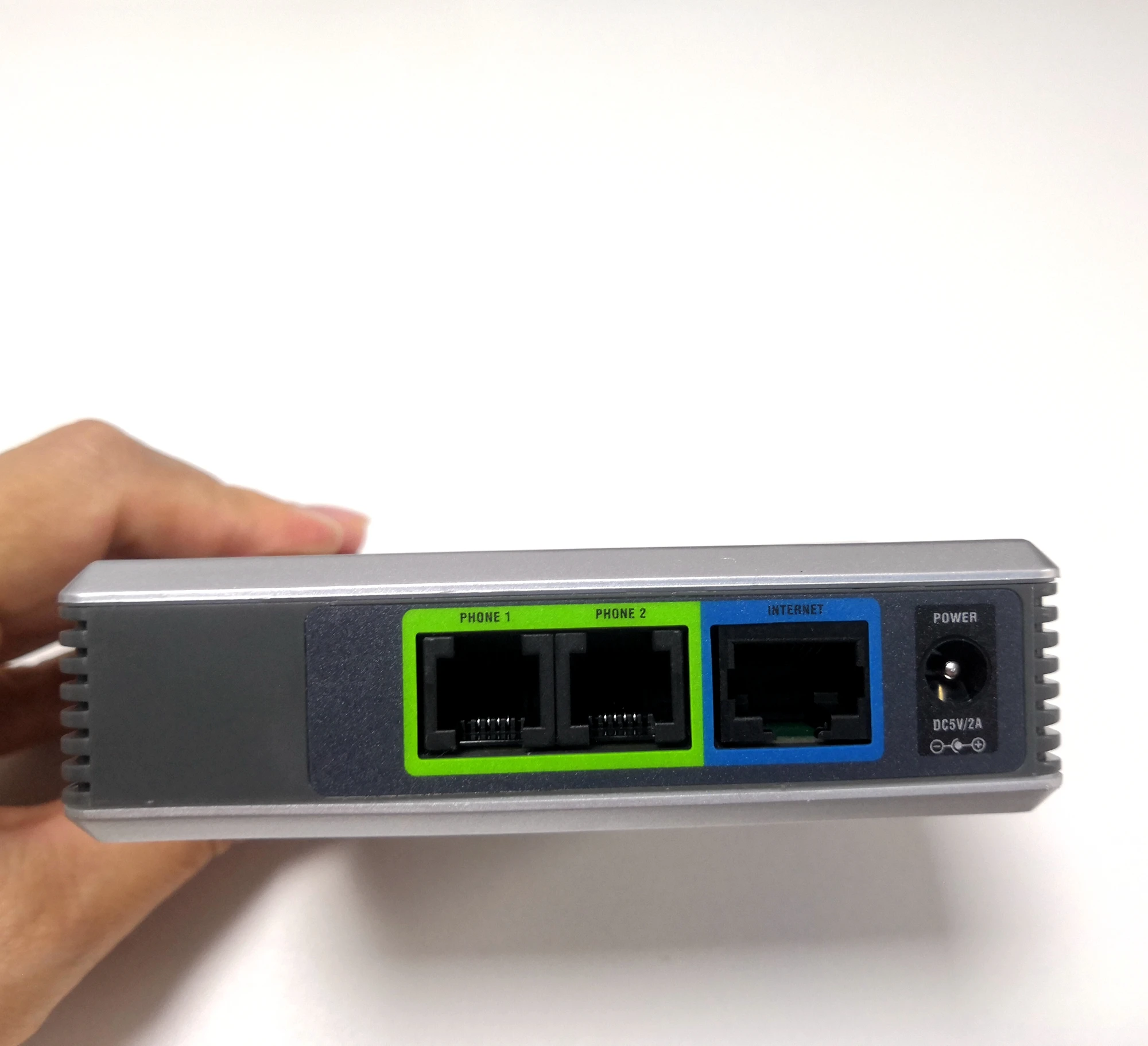 Nuevo Adaptador de teléfono VOIP PAP2T SIP desbloqueado con 2 puertos telefónicos FXS VoIP Gateway