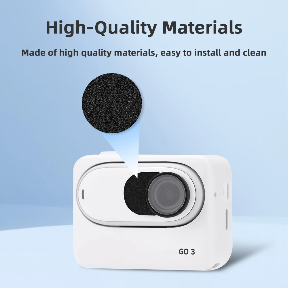 6 PCS Mic Wind Muff Windproof Cotton Audio Kit for Insta360 GO 3/3S Noise Reducer Sponge For Thumb Camera Accessories