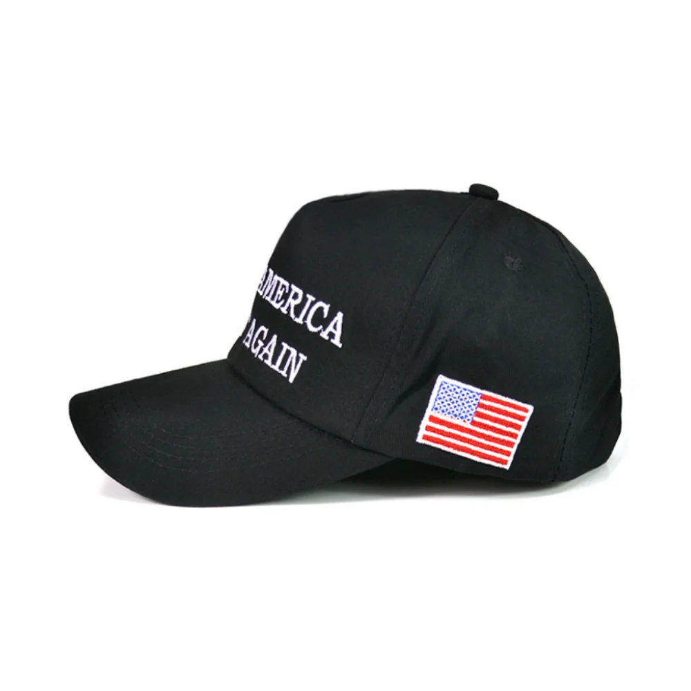 New Style Makes America Great Again Baseball Cap Solid Color Embroidered Sunshade and Sun Protection Cap Wholesale