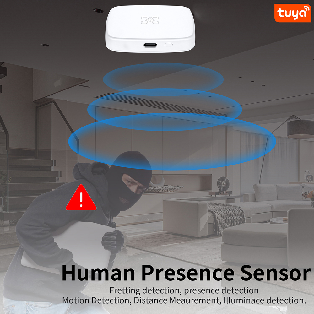 Tuya wifi/zigbee detector de presença humana inteligente corpo humano sensor pir detector de radar sensores de movimento de microondas