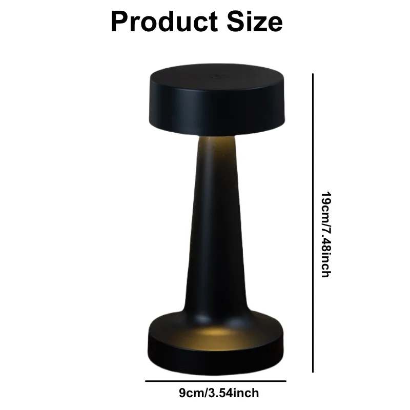 Led Lamp USB Rechargeable Touch Switch Stuiable for Wine Bottle Table Decor Night Light Hotel Room Atmosphere Desk Lamp