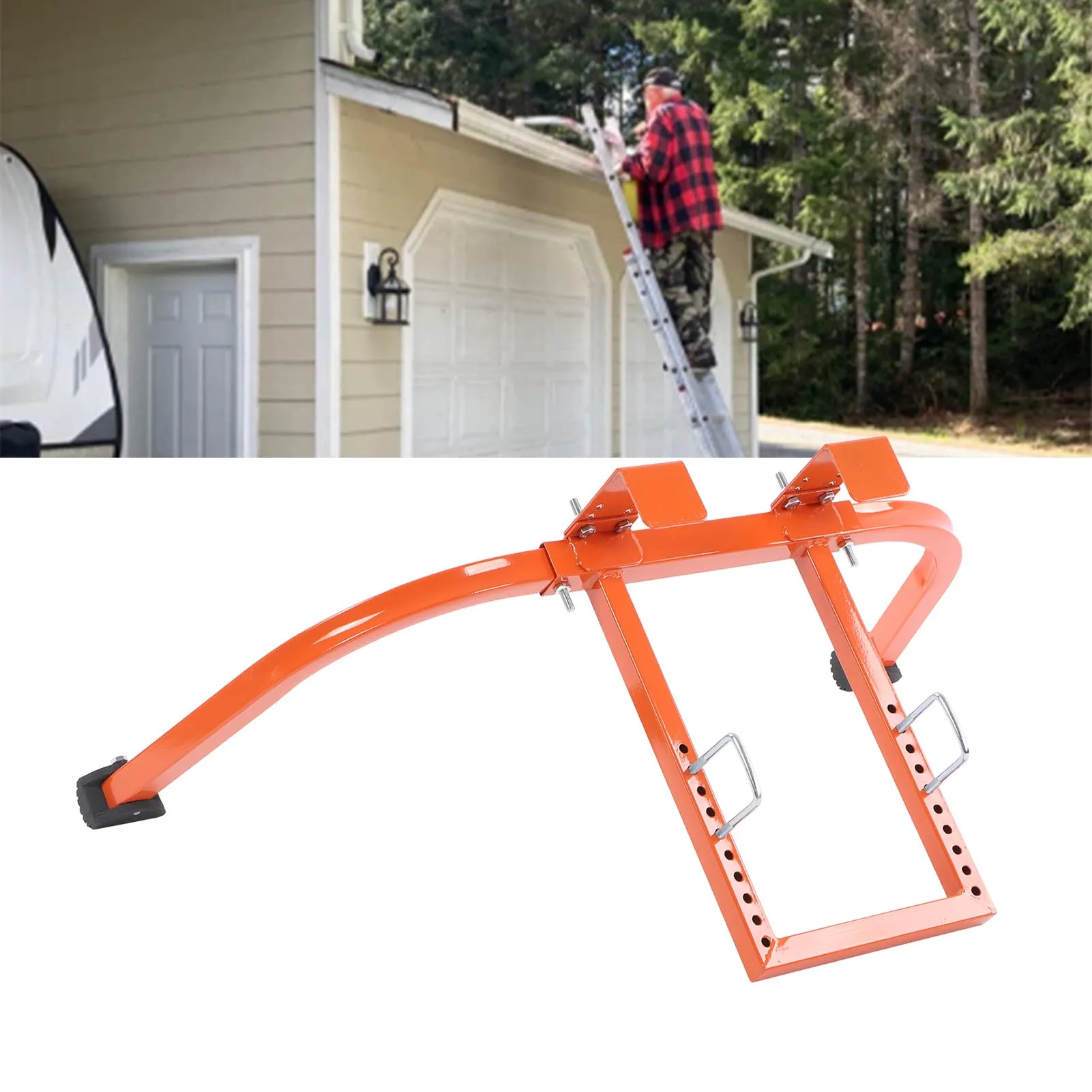 Ladder Span Ladder Stabilizer Steel Ladder Roof Hook Wing Span Standoff for Climbing Painting Ladder Roof Hook Ladder Stabilizer