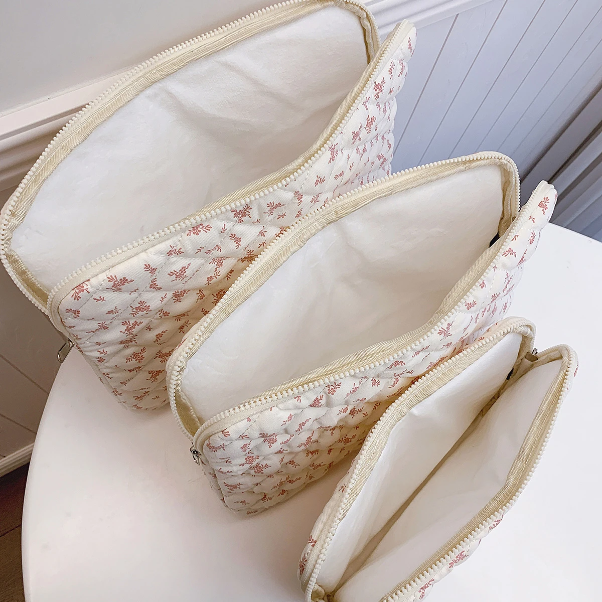 1 Stück schicke gesteppte Laptoptasche mit Blumendruck, 27,9 cm/14 Zoll/15 Zoll, Computertasche, Schutzhülle, Laptop-Hülle, Computer-Hülle