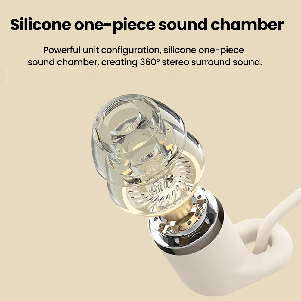 Auriculares de silicona suave con cable, manos libres, tipo C, conector de 3,5mm, intrauditivos para dormir, con cable, con micrófono, Control en línea