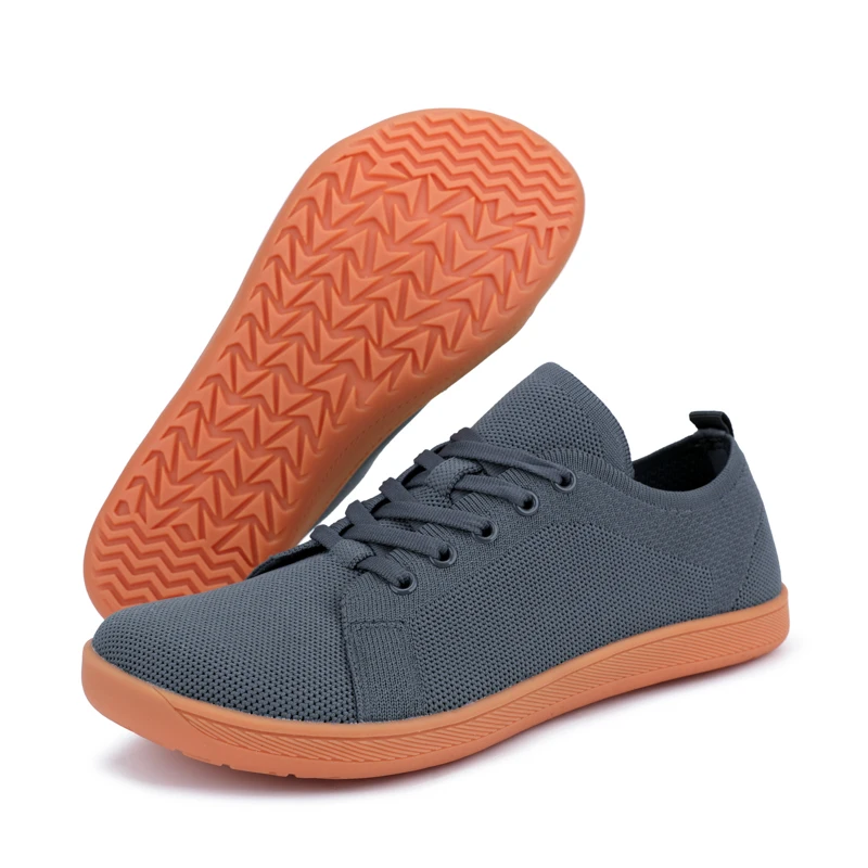 Chaussures pieds nus à bout large pour hommes et femmes, baskets de marche minimalistes |   Semelle zéro chute |   Maille respirante