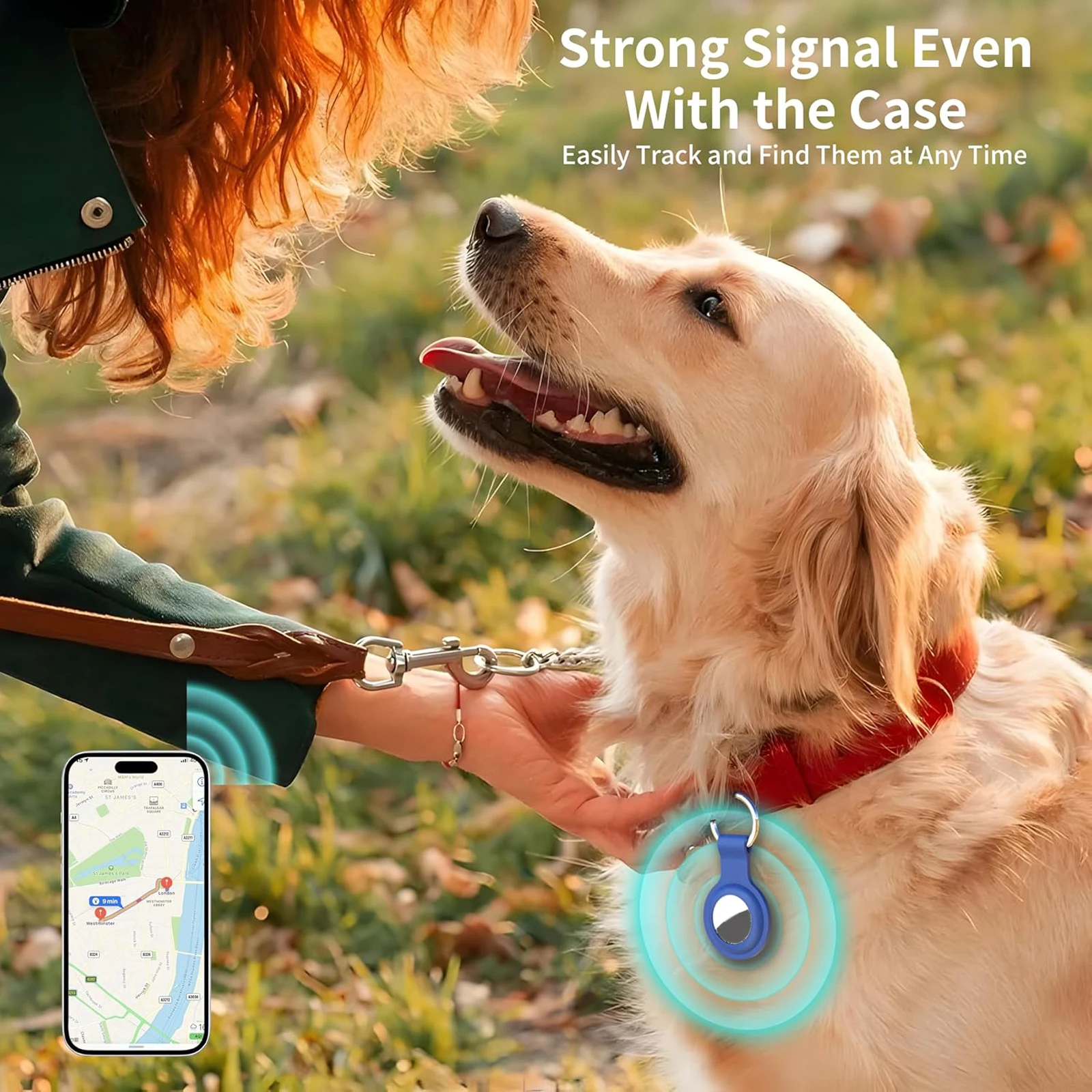 AirTag Case Keychain Silicone AirTags Keyring Case Tag Chain Apple AirTag GPS Commodity Finder For Dog Cat Bag Key Luggage