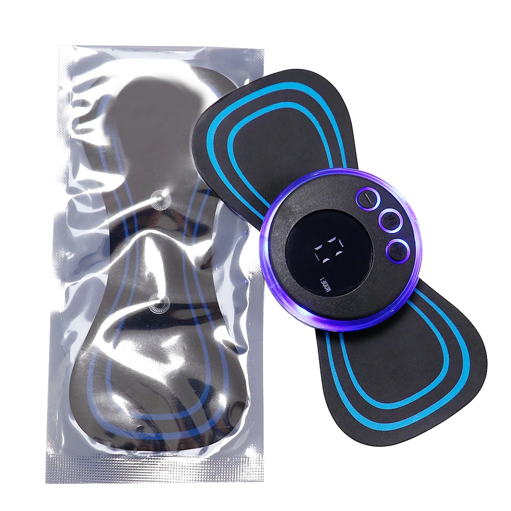 EMS Mini Collo Massaggiatore Impulso Elettrico Portatile Patch di Massaggio Cervicale 8 Modalità 19 Livelli Stimolatore Muscolare Rilassa Strumento di Sollievo Dal Dolore