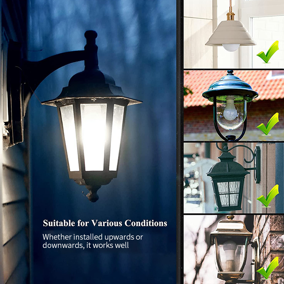 Lâmpada led com sensor de movimento radar, 6 peças, 189-265v, e27, lâmpada infravermelha inteligente, 6w, 9w, 12w, 15w, 18w, 20w, trabalhando na escuridão noturna