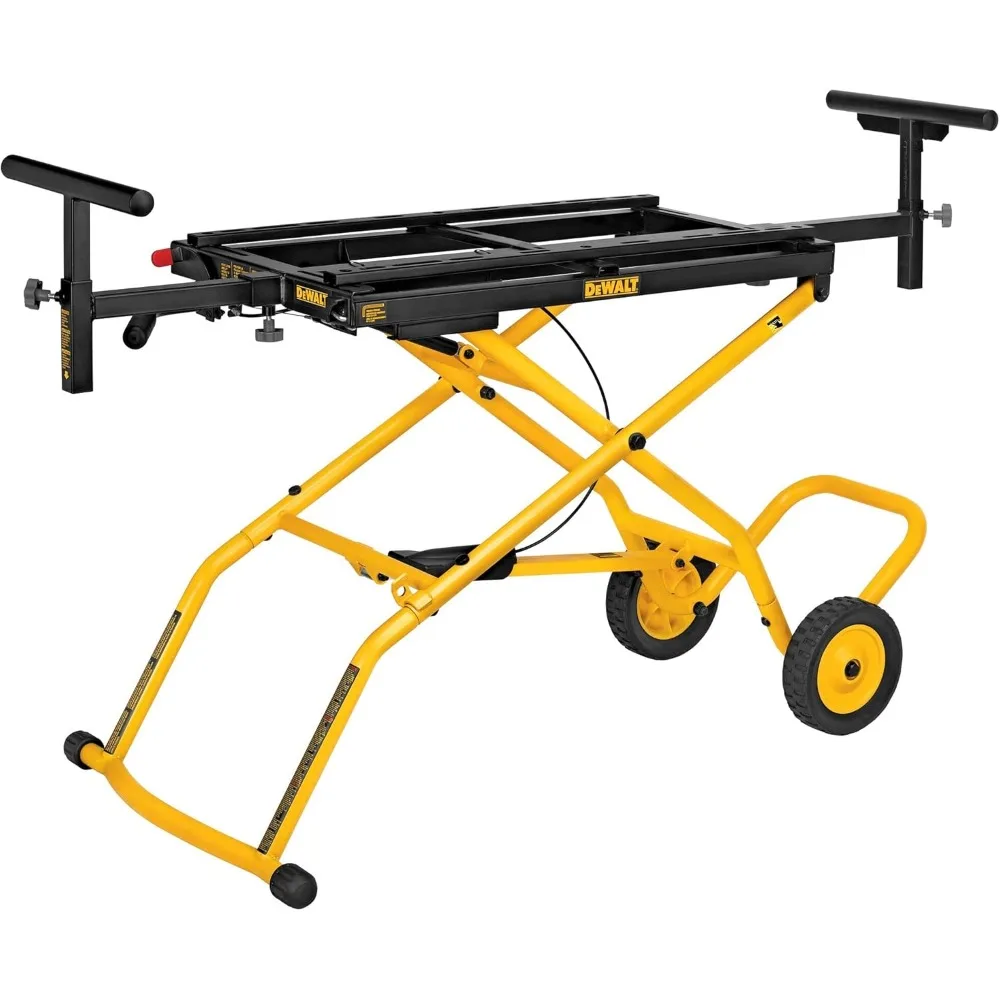 Miter Saw Stand With Wheels (DWX726), Yellow