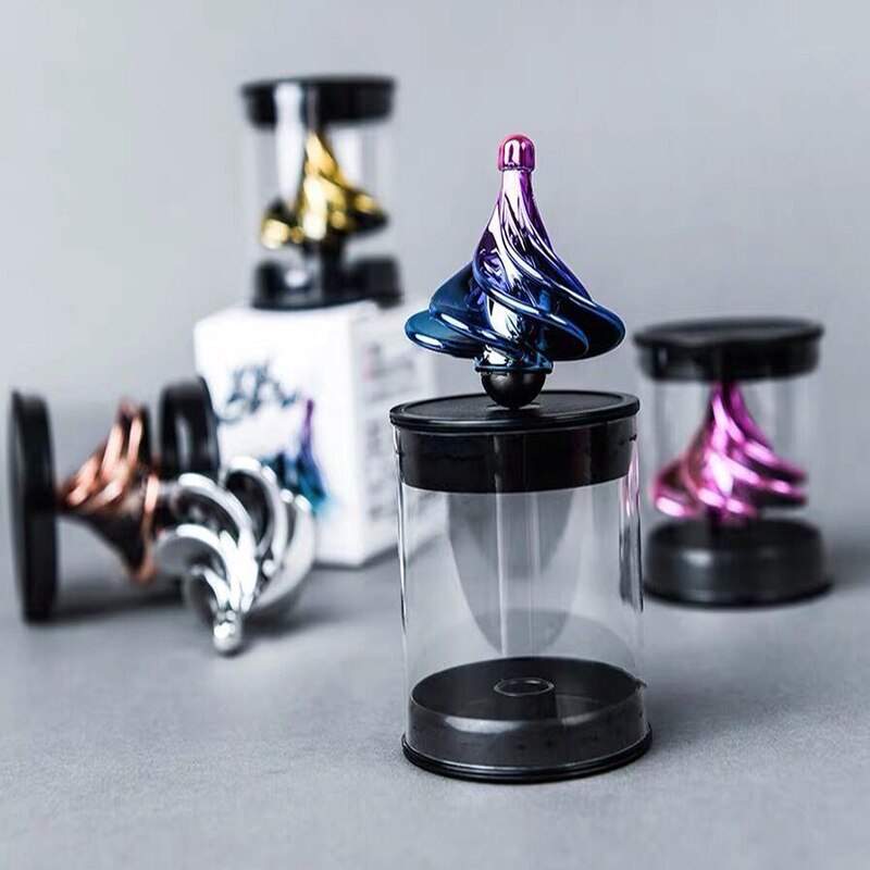 1 Stuks Speelgoed Pneumatische Gyro Draagbare Vingertop Decompressie Desktop Speelgoed Wind Roterende Multicolor Gyro Kinderen Cadeau