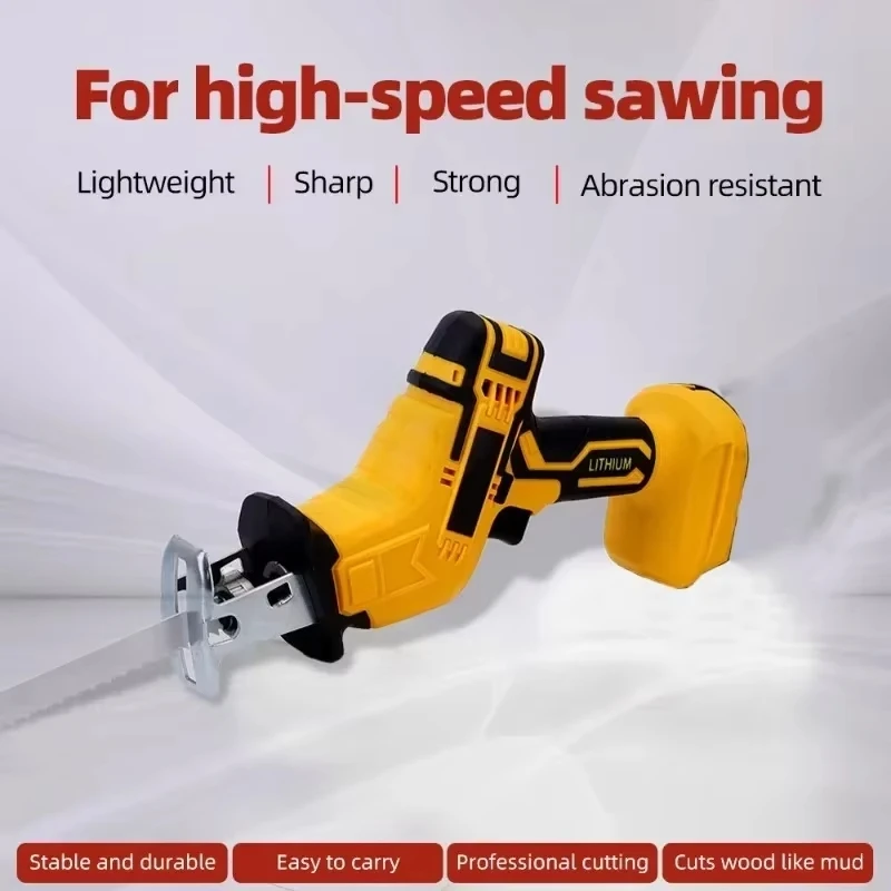 Sabre de corte elétrico com bateria de 18v, serra de madeira e metal, ferramentas elétricas de corte, serra alternativa sem fio para makita (sem bateria)