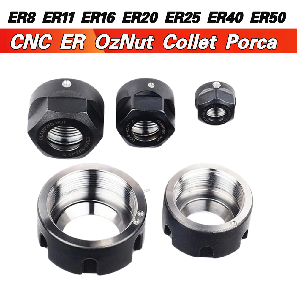 CNC ER OzNut Collet Porca Er8 ER11 ER16 ER20 ER25 ER40 Er32 Um/M/A Nut Sk10 Sk06 Ger16 Ger20 Oz20 Isoer16ms Oz25 Collet Nut