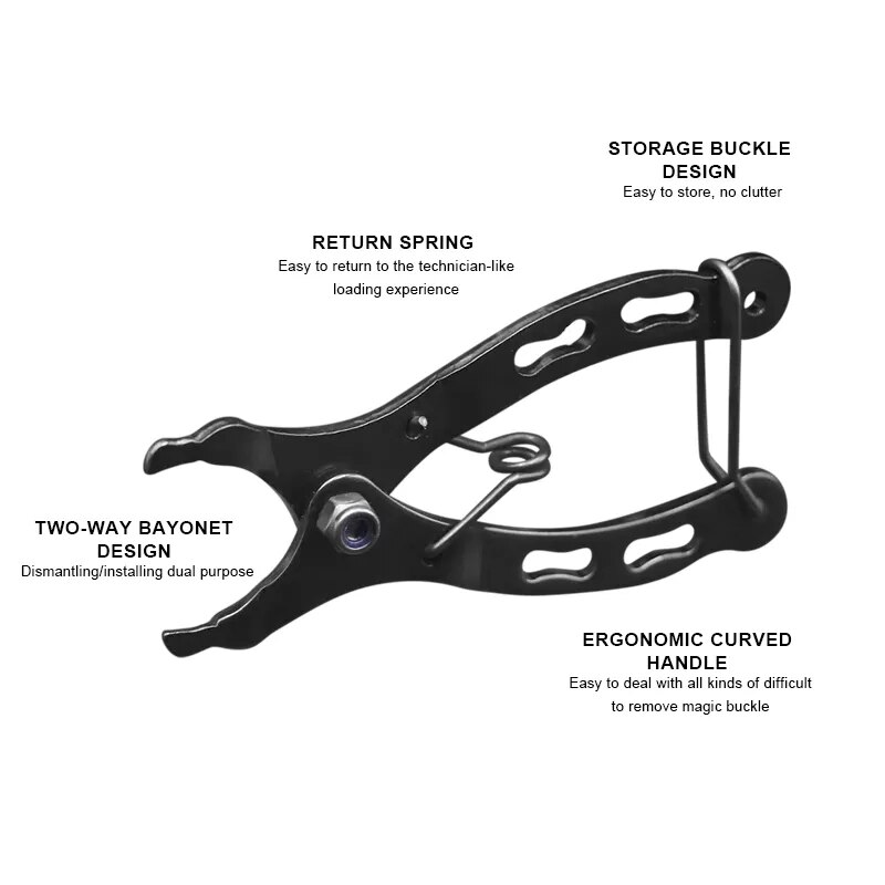 Pince de démontage de lien magique pour vélo de route, mini pince de vélo VTT, outils de réparation, installation, dégagement rapide