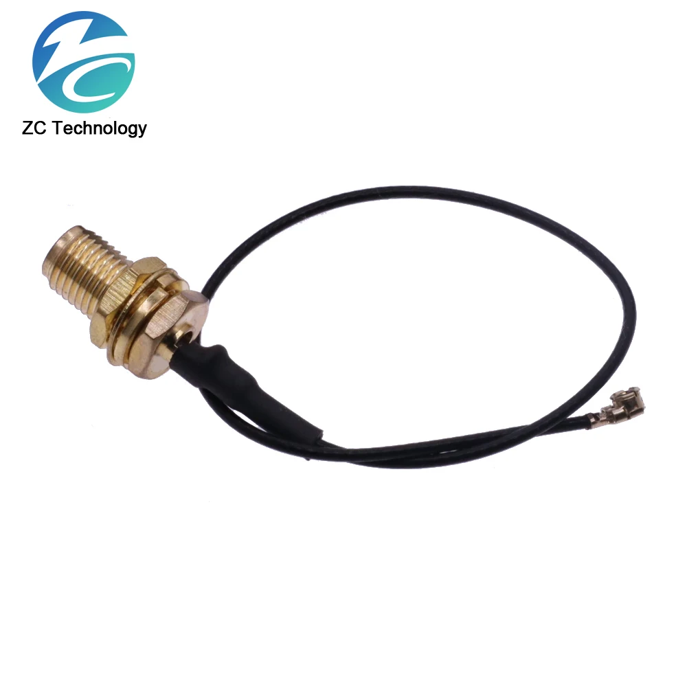 Antena de 2,4 GHz y 3dBi WiFi 2,4g, enrutador inalámbrico macho de RP-SMA aéreo + 17cm PCI U.FL IPX a RP SMA, Cable Pigtail macho ESP8266 ESP32