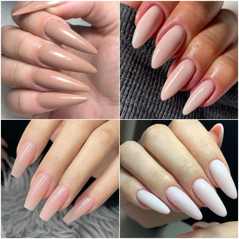 MEET ACROSS-Gel para unhas de extensão rápida, esmalte nu, branco leite, arte UV semi permanente, ferramentas de manicure, 8ml