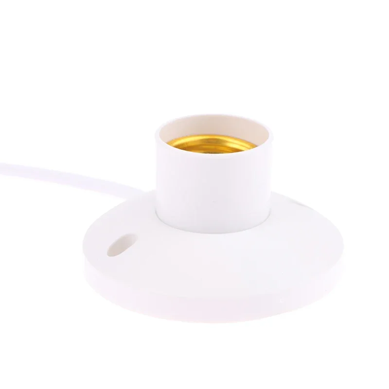 Soporte de lámpara LED de la UE, enchufe de bombilla E27, enchufe de cúpula con Base de Cable para luz de mesa, soportes de noche, accesorios de portalámparas