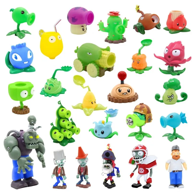 新しい 1 個植物 VS ゾンビ PVZ ピーシューターボスアクションフィギュアモデルおもちゃ人形撮影デイブオールスターおもちゃ男の子の誕生日プレゼント
