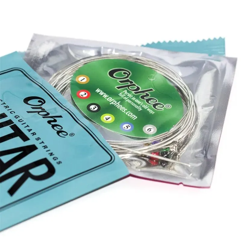 Orphee RX15 17 19 cuerdas de guitarra eléctrica aleación de níquel tensión súper ligera Accesorios para instrumentos musicales