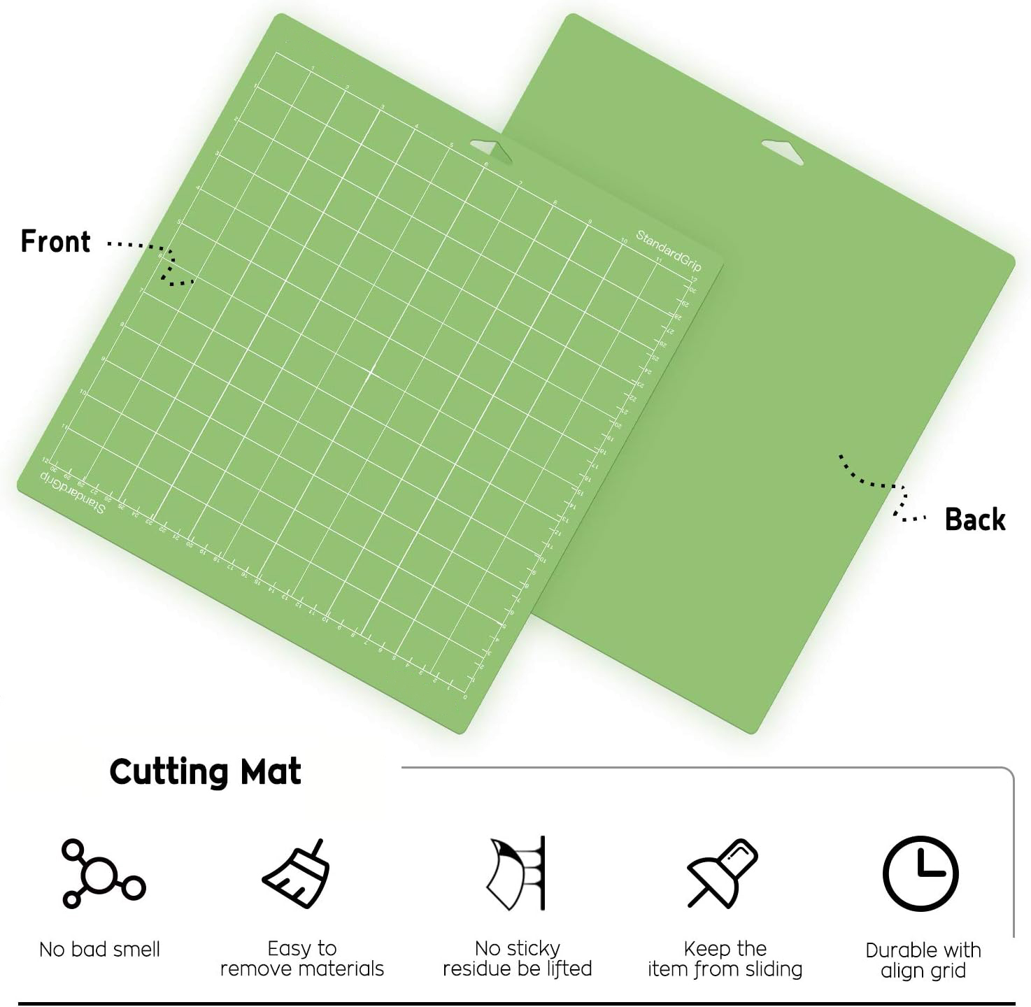 크리컷용 커팅 매트, 크리컷 익스플로러 에어 2 에어 원, 12x12 (스탠다드 그립, 라이트 그립, 스트롱 그립, 패브릭 그립)