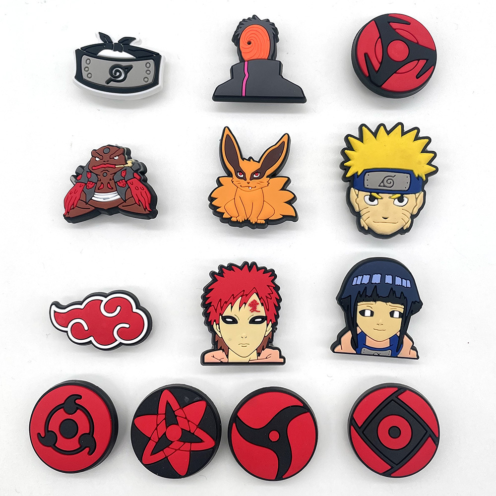 20 個靴の装飾カカシイタチアニメ靴チャーム庭の靴アクセサリーバックルフィット下駄装飾サンダル装飾ギフト