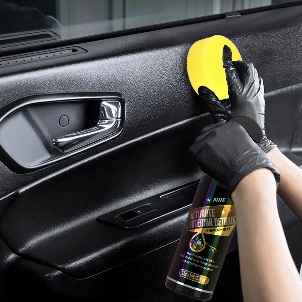Restaurador de plástico para coche, recubrimiento de pulido de cuero AIVC brillante, productos de limpieza de coche, piezas de plástico, restauración de detalles de automóviles