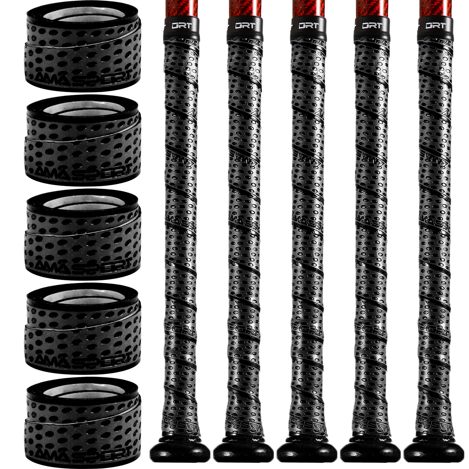 AMASPORT-empuñaduras para bate de béisbol, Color puro, para una experiencia más cómoda, deportes y entretenimiento, accesorios de béisbol