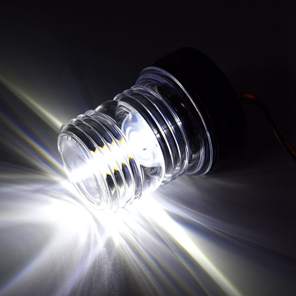 Luz de navegación LED plegable de 8 pulgadas, lámpara de señal de navegación de 360 grados para luz de ancla de popa de barco yate XY