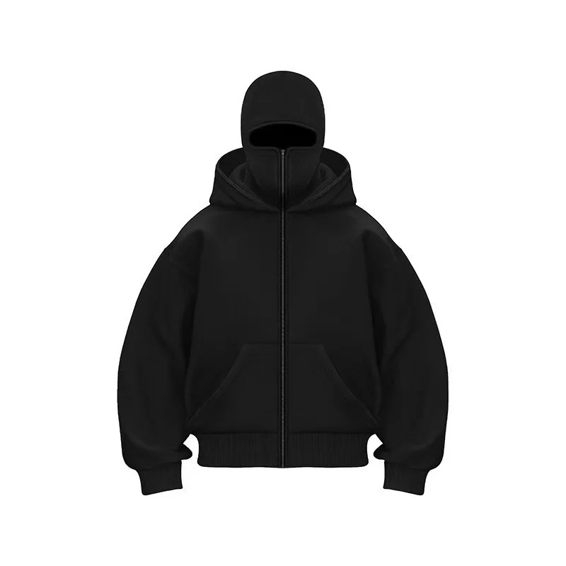 2025 Otoño e Invierno Nueva ropa deportiva informal para hombres y mujeres con diseño de máscara con capucha, sudadera deportiva y de moda de talla grande