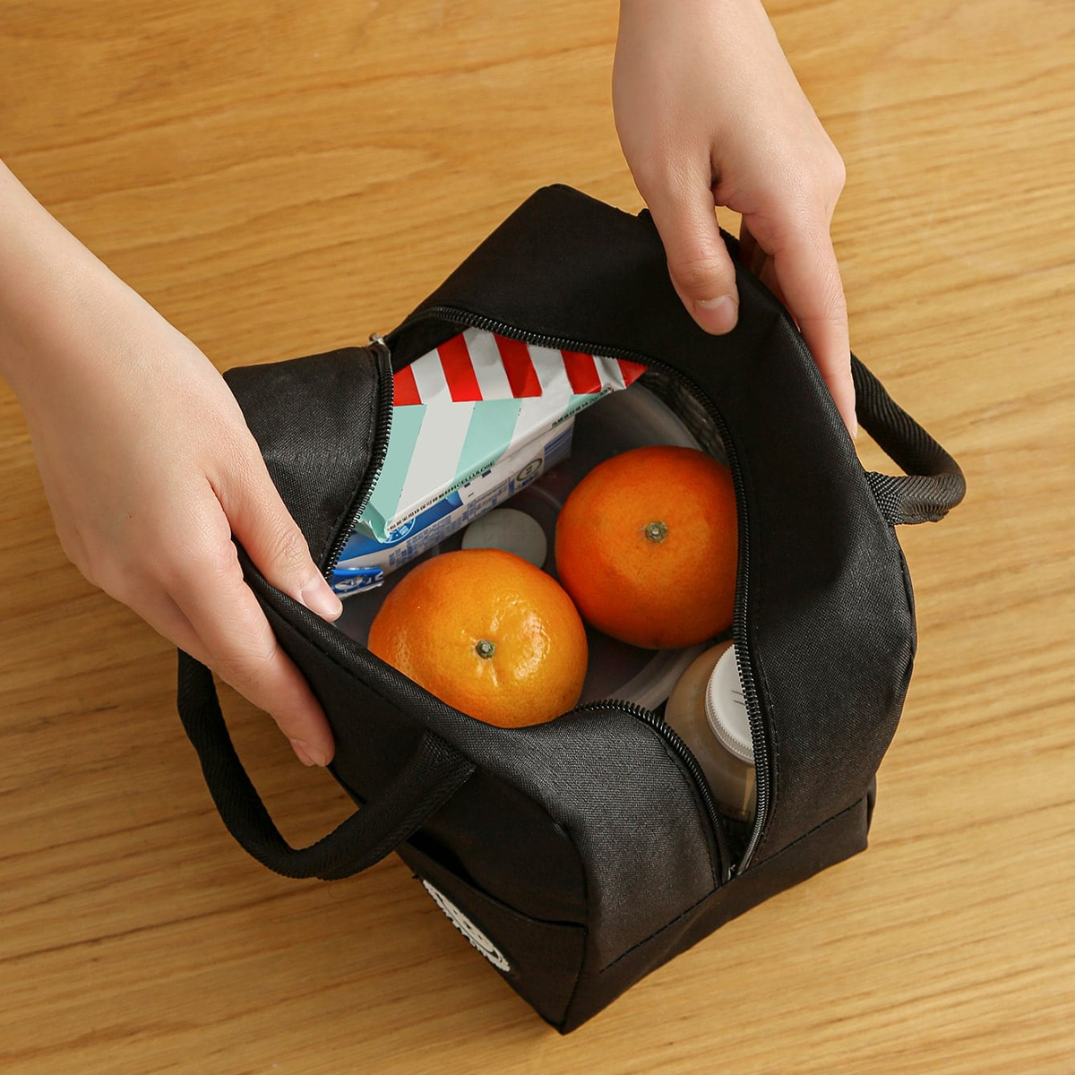 1 borsa isolante di grande capacità, borsa per il pranzo portatile, borsa per il riso all'aperto, borsa Bento, borsa per il pranzo per studenti, borsa Bento in foglio di alluminio