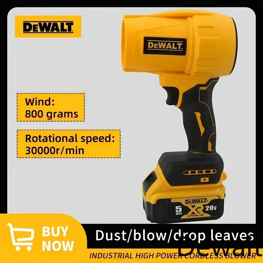 Dewalt 30000RPM  Air Blower Cordless Turbo Fan Handheld Violent Fan Dryer 20V Rechargeable Dust Blowing Tool（no battery)