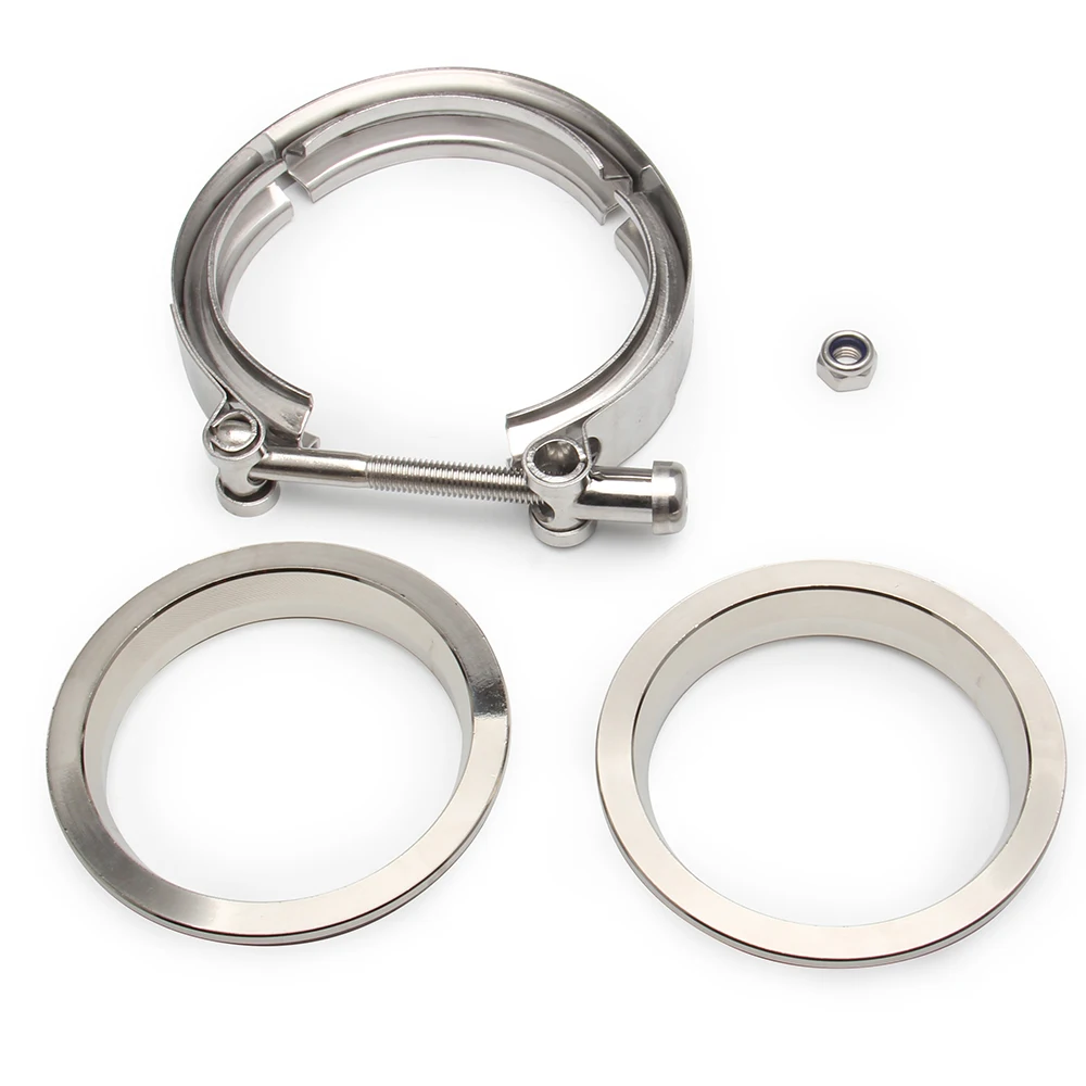 2" 2,5" 3" 3,5" 4" V-Band-Klemme mit Flansch, männlich, weiblich, Edelstahl, passend für Abgasanlage, Turbolader, Fallrohr, Schalldämpfer