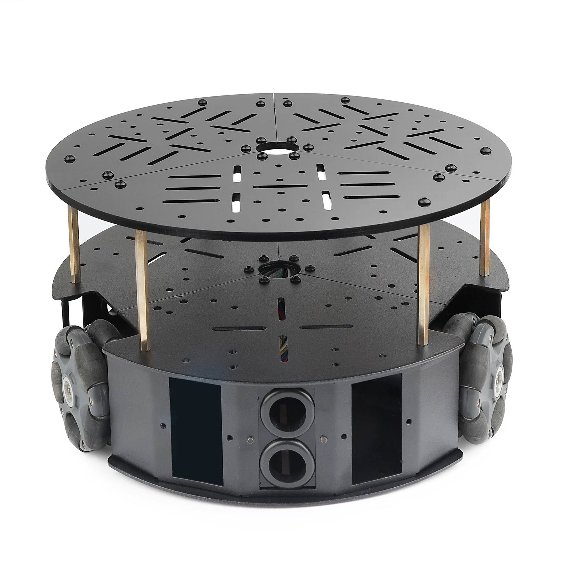 5kg Load 58mm Omnidirectional 3 Wheel Chassis With DC Motor 3WD Omni Mobile Robot Omni Robot Smart Car for Arduino Robot DIY Kit
