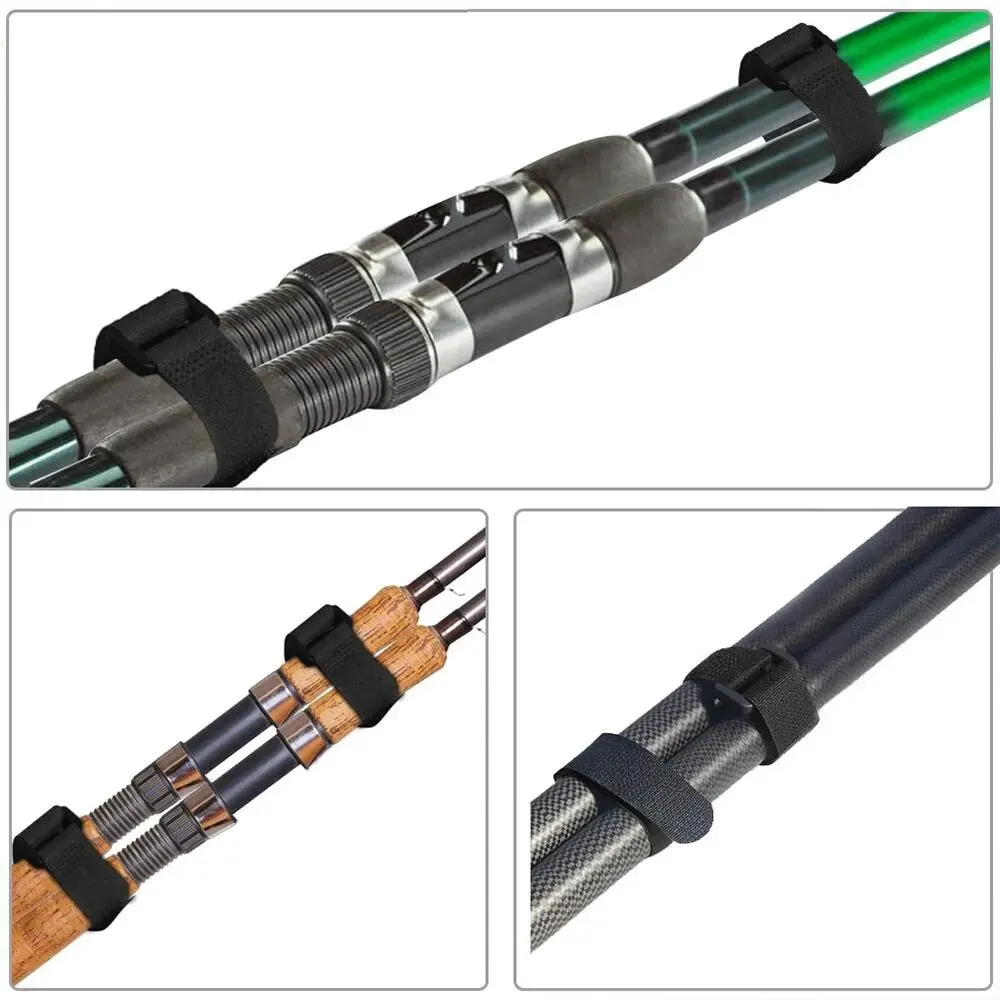 10pcs 20 * 200mm, Reusable Self-adhesive Nylon Zip Ties, Cable Fasteners