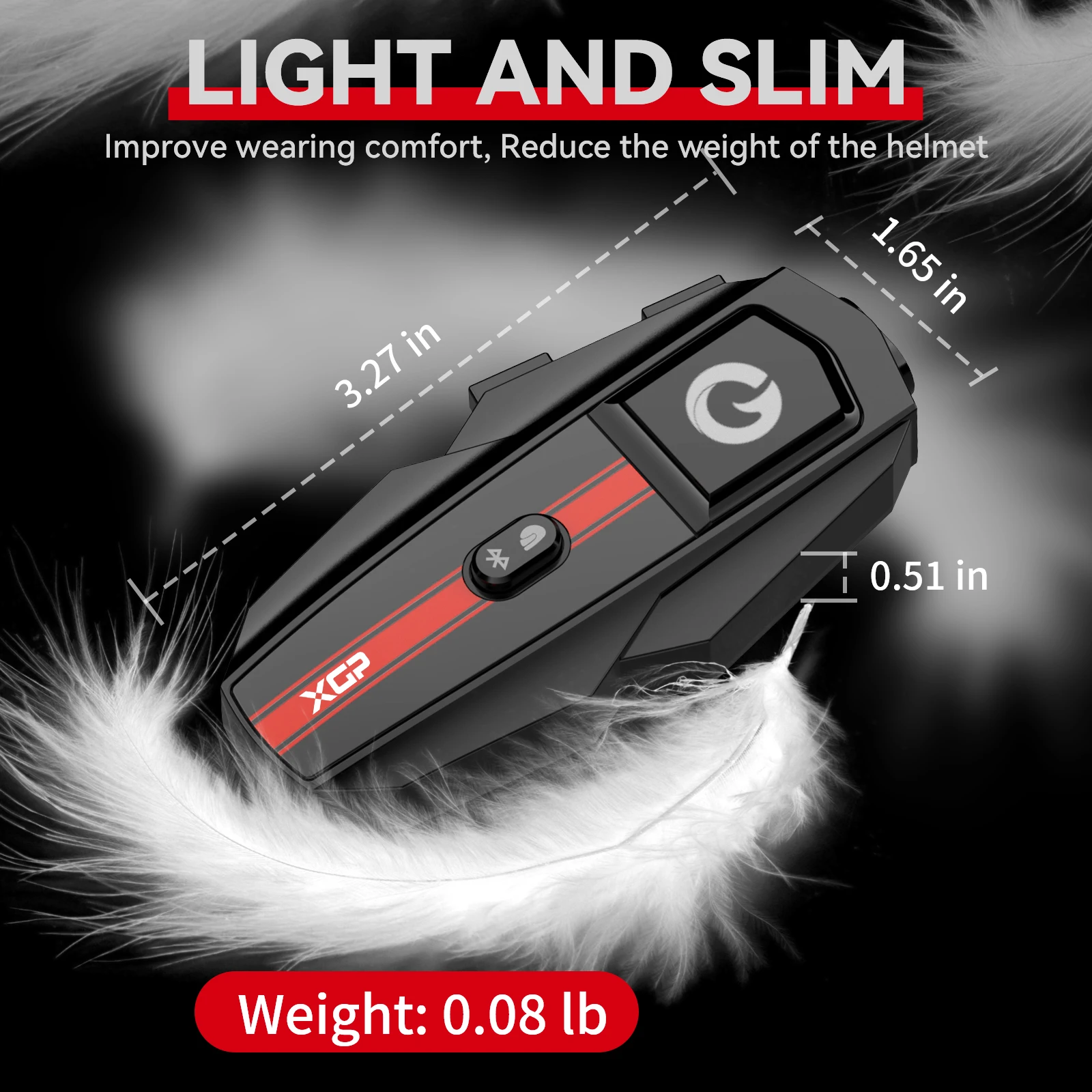 XGP-intercomunicador para motocicleta, cascos con Bluetooth, Control por voz, DSP/CVC/micrófono, reducción de ruido, 1000mAh, accesorios para motocicleta
