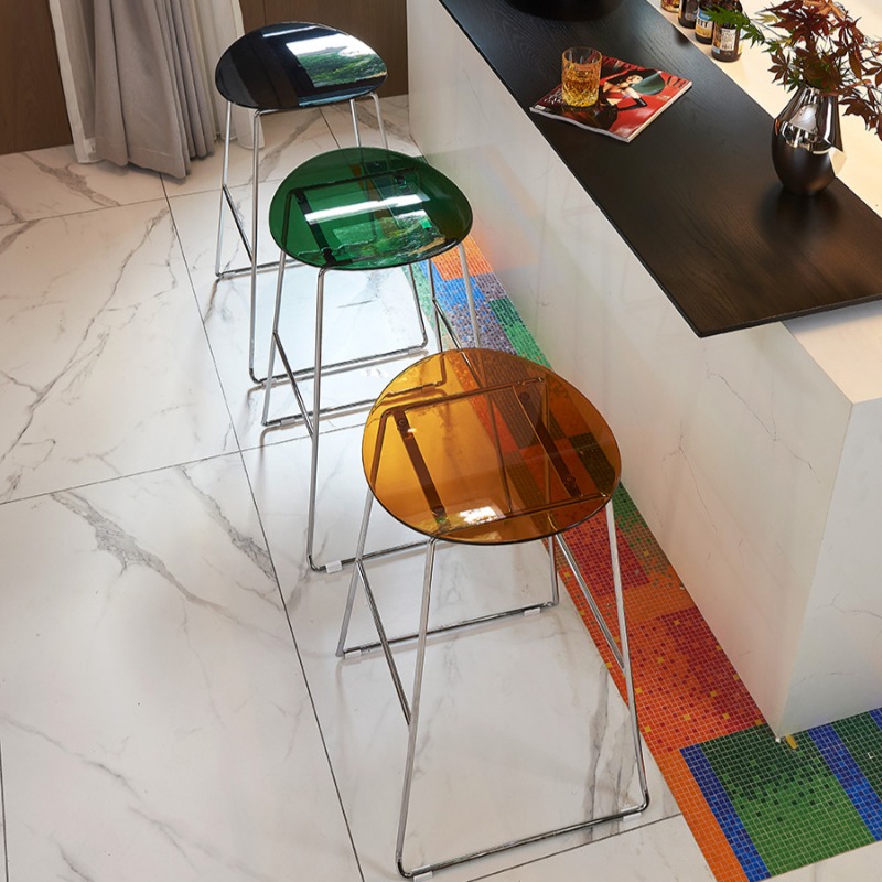 Nordic Kreative Bar Stühle Acryl Transparent Designer Minimalistischen Barhocker Ultraleicht Wohnung Sillas De Bar Home Möbel