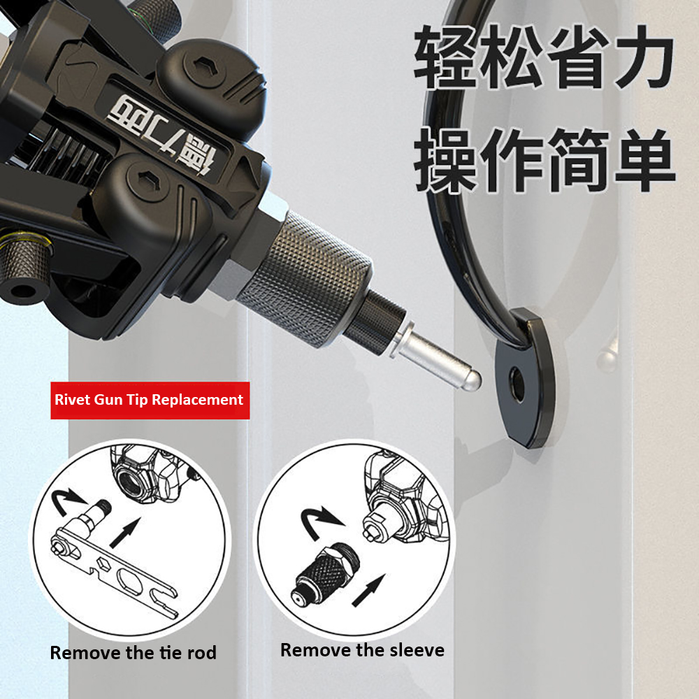 Heavy Duty Alloy Steel Rivet Gun Assortment Kit Manual Hole Opener Grab  Core Pull Artifact Pull Industrial  Rivet Gun Tools