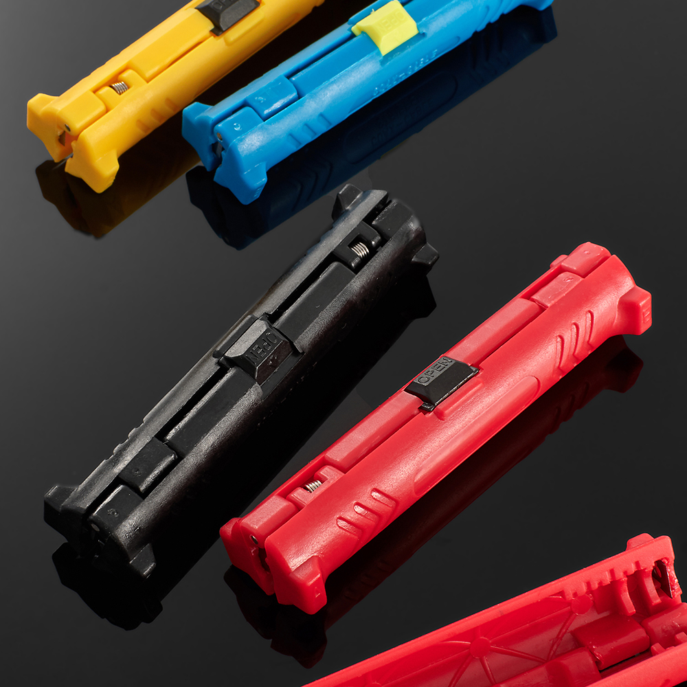 Elektrische Draad Stripper Pen netwerkkabel Gereedschap Draad Kabelschaar Roterende Coaxiale Draad Strippen Snijmachine Tang