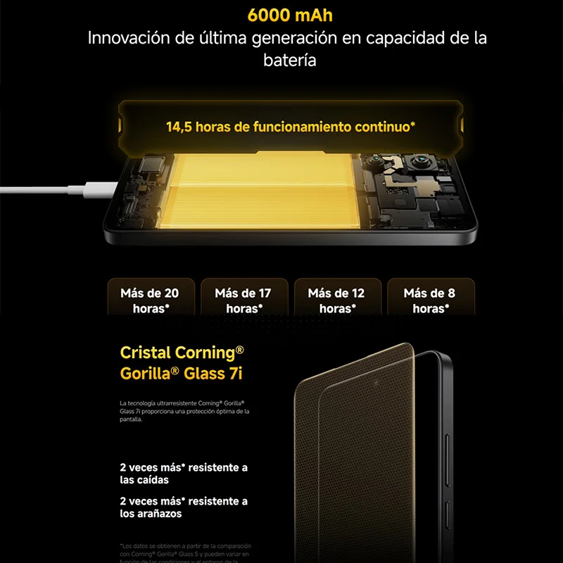 【Marchio+】POCO X7 Pro Smartphone Dimensity 8400-Ultra 6000mAh 90W HyperCharge Display AMOLED da 6,67" NFC Xiaomi HyperOS 2