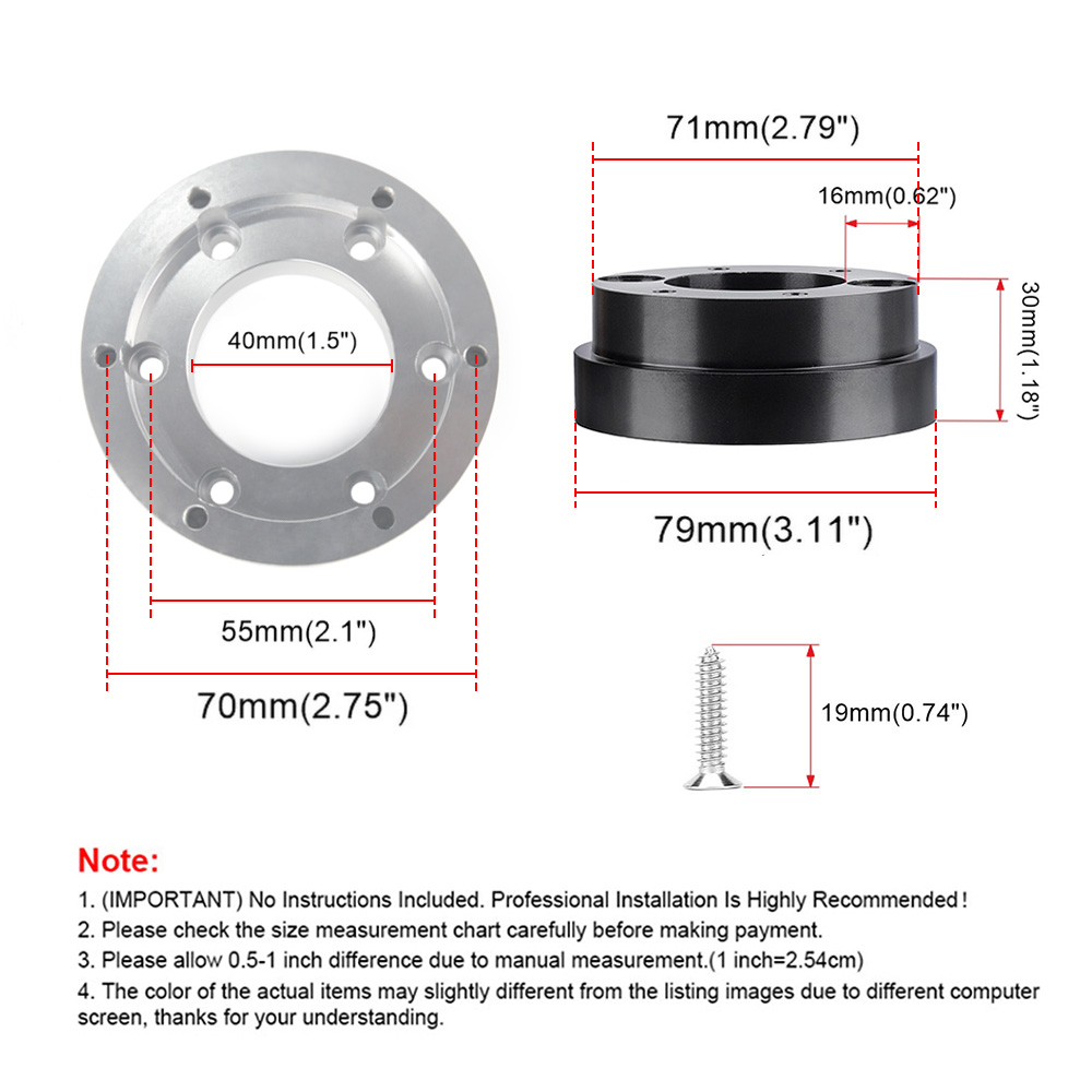 Placa adaptadora de volante de 13/14 polegadas, 70mm, pcd, volante de corrida, modificação de jogo de carro para logitech g29 g920 g923