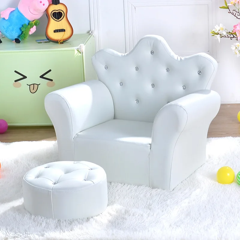 Lazychild-子供の王冠の形をしたソファ,フットスツール,韓国スタイルの家具,ファッション,高品質の家具,誕生日プレゼント