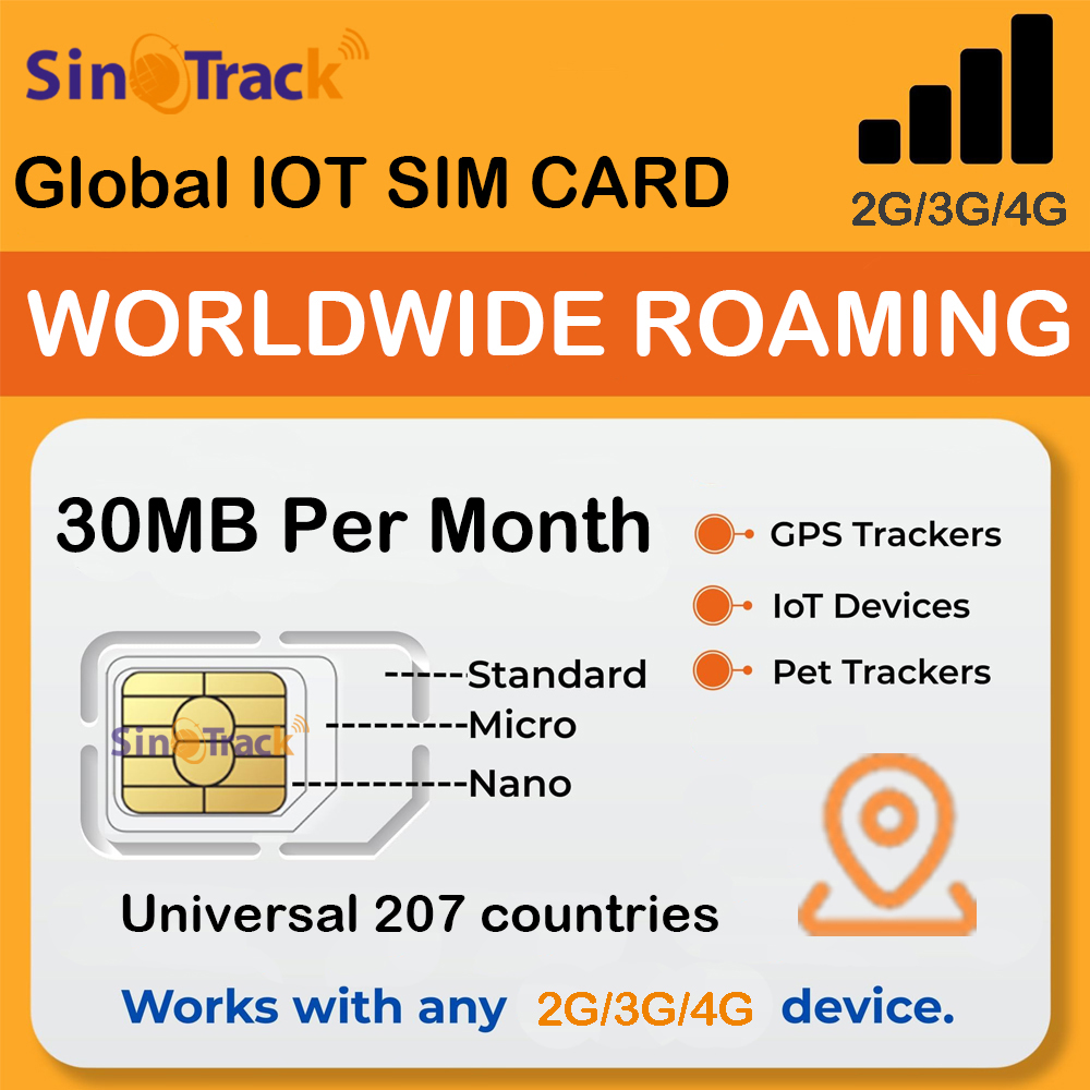 SinoTrack Global M2M 1-летняя карта SIM-карты 2G 3G 4G 30 МБ на месяц для GPS-трекерного устройства слежения Smart LOT SIM-карта ST-901L J16